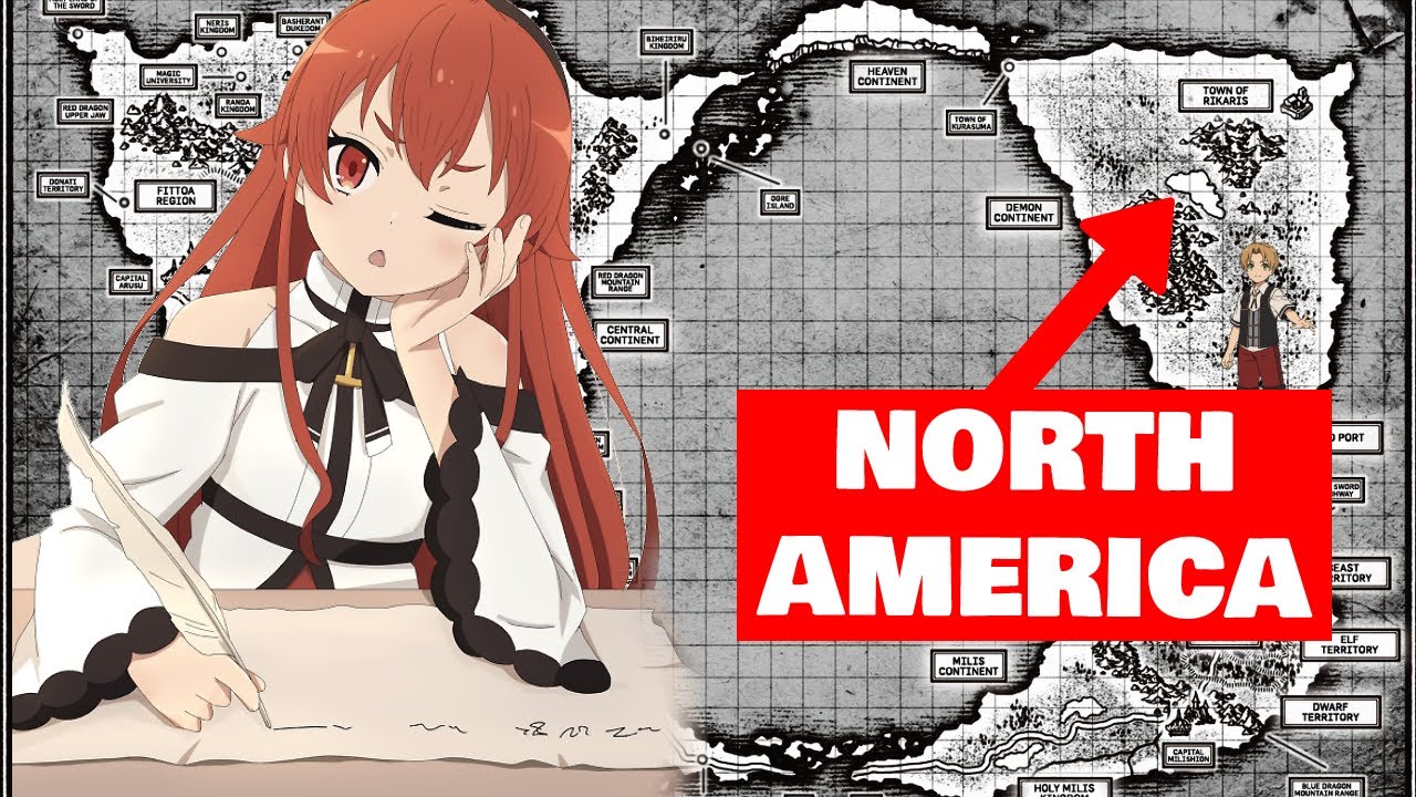 Mushoku Tensei World Map Explained | 5 continents of Mushoku Tensei | Rudeus' Journey In The Anime