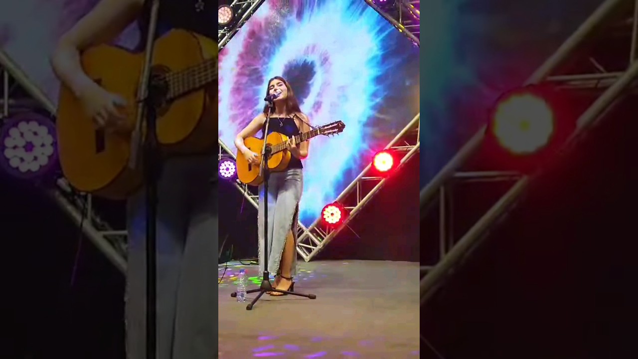 The Talented Lebanese singer Talia Lahoud at Batroun spring festival 2024 Lebanon