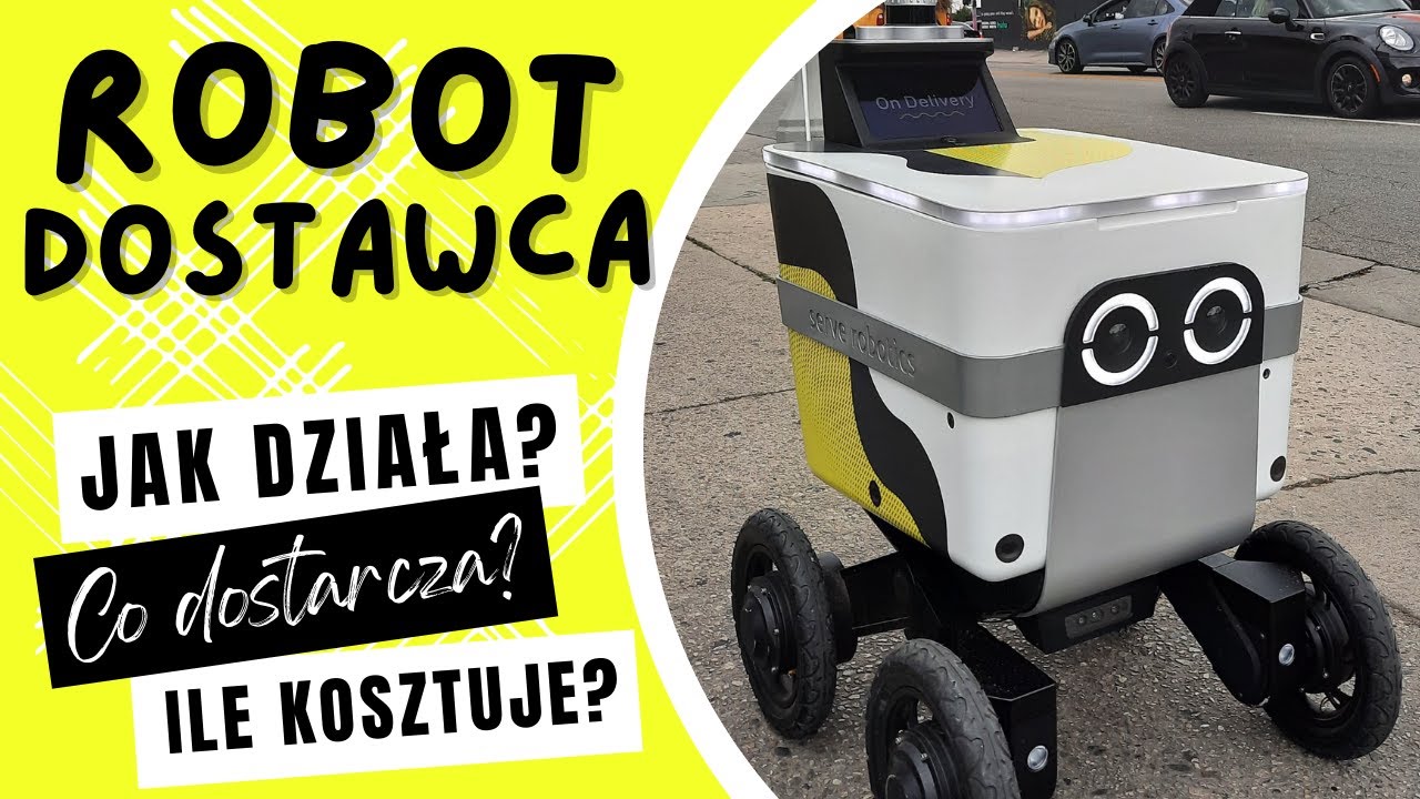Jak działa ROBOT dostarczający jedzenie - wersja AMERYKAŃSKA! 4k #sztucznainteligencja #robotyka #ai
