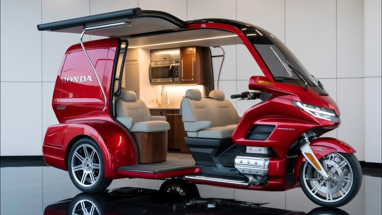 Кемпер для мотоцикла Honda Gold Wing Trike 2026 года – роскошный мотокемпер, в который вы не пове...