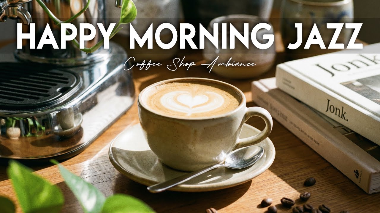 Happy Morning Jazz Music ☕💖 Coffee Shop Ambiance Bossa Nova Instrumental and Relaxing for Studying
