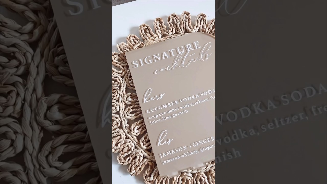 DIY WEDDING SIGN WITH CRICUT 