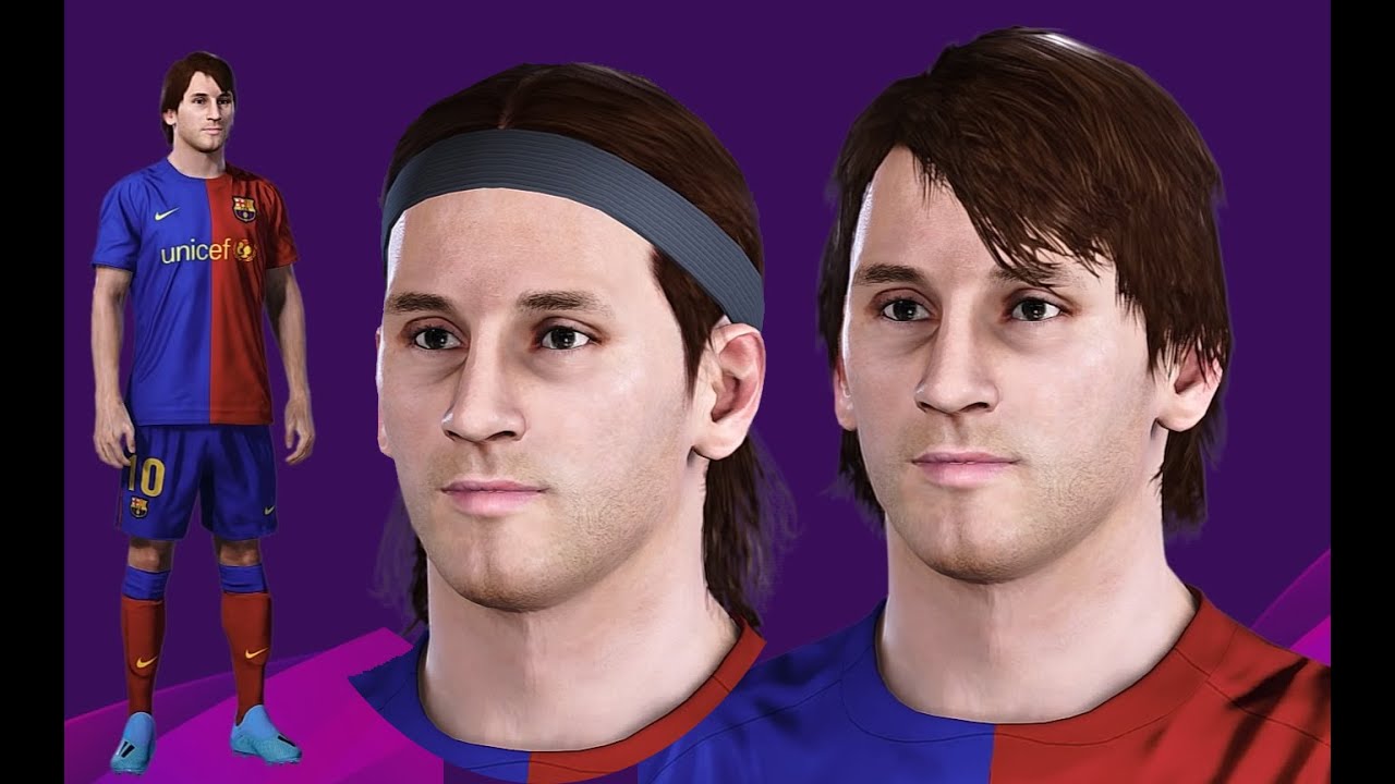 Lionel Messi pes 2021 and pes 2020 [Edited Face] pes 20 young version (PS4)