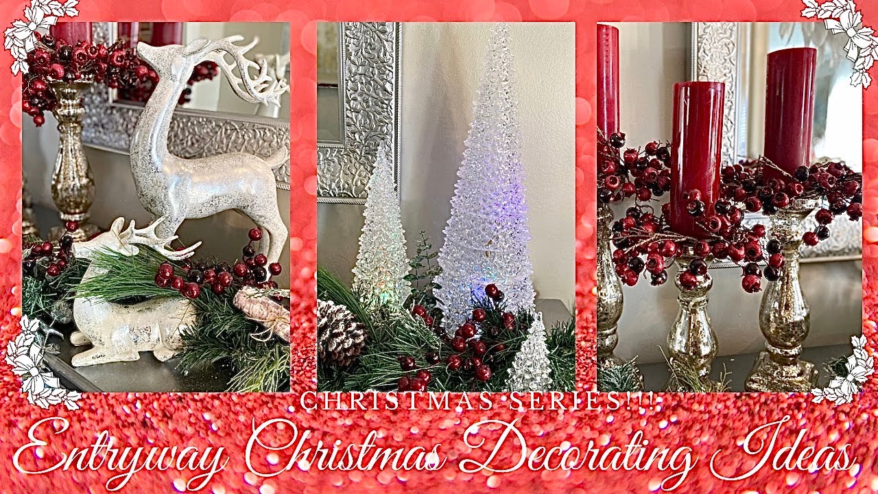 ENTRYWAY CHRISTMAS DECORATING IDEAS!!! PART 1/ DECORATE WITH ME!!! CHRISTMAS SERIES