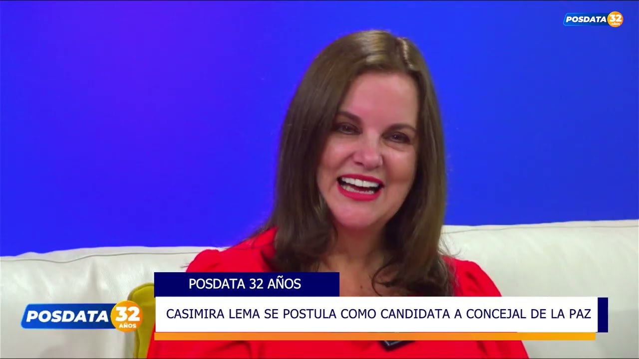 DE LA TV A LA POLÍTICA: CASIMIRA LEMA ACEPTA EL DESAFÍO Y VA POR EL CONCEJO DE LA PAZ. 📌📌📌📌📌📌