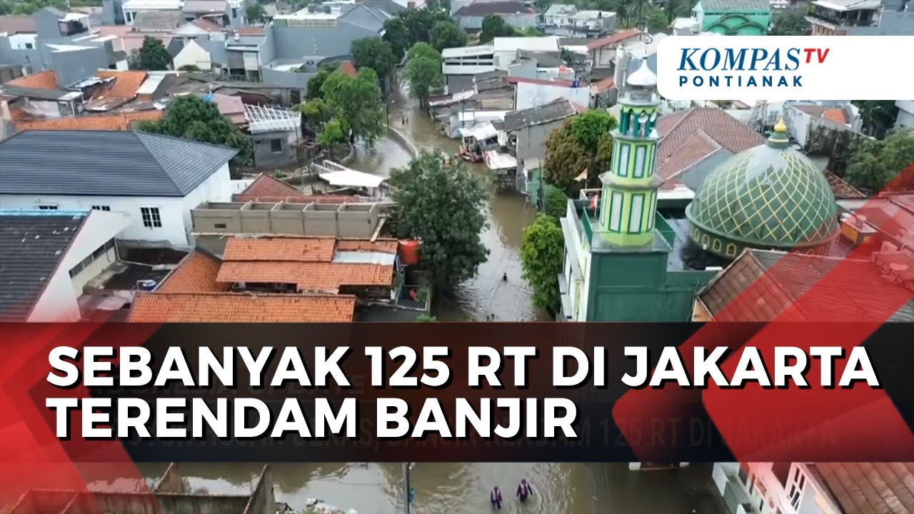 Hujan Deras Seharian, Sebanyak 125 RT di Jakarta Direndam Banjir