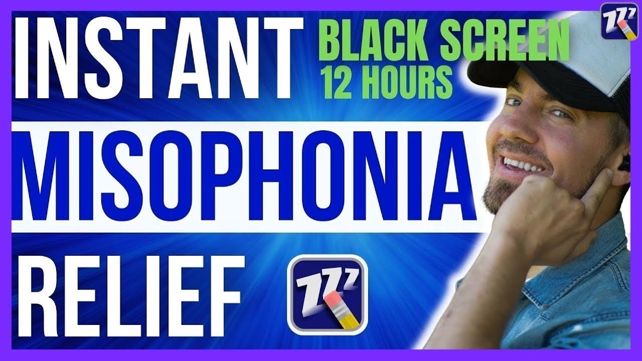 Powerful Misophonia Relief | Black Screen Sound Therapy - 12hr
