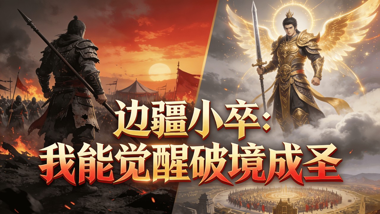 🔥#最新合集《邊疆小卒：我能覺醒破境成聖》張麟穿越成邊疆小卒，他武道平庸卻覺醒破境金手指，無資質門檻、無修煉瓶頸。苦練刀法斬敵立功，一路橫推武道，終成平天大聖，叩開長生不朽！