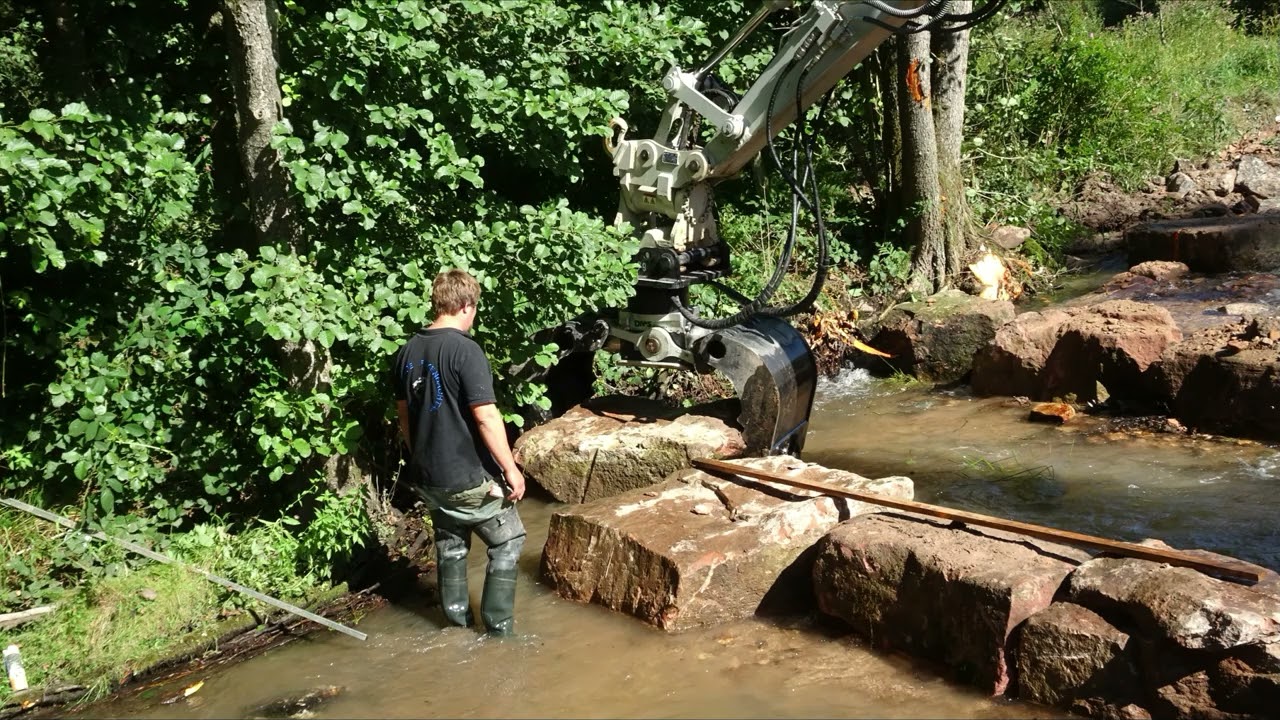 Wir bauen unsere Fischtreppe 🐟 2019 Teichanlagefinkenbachtal