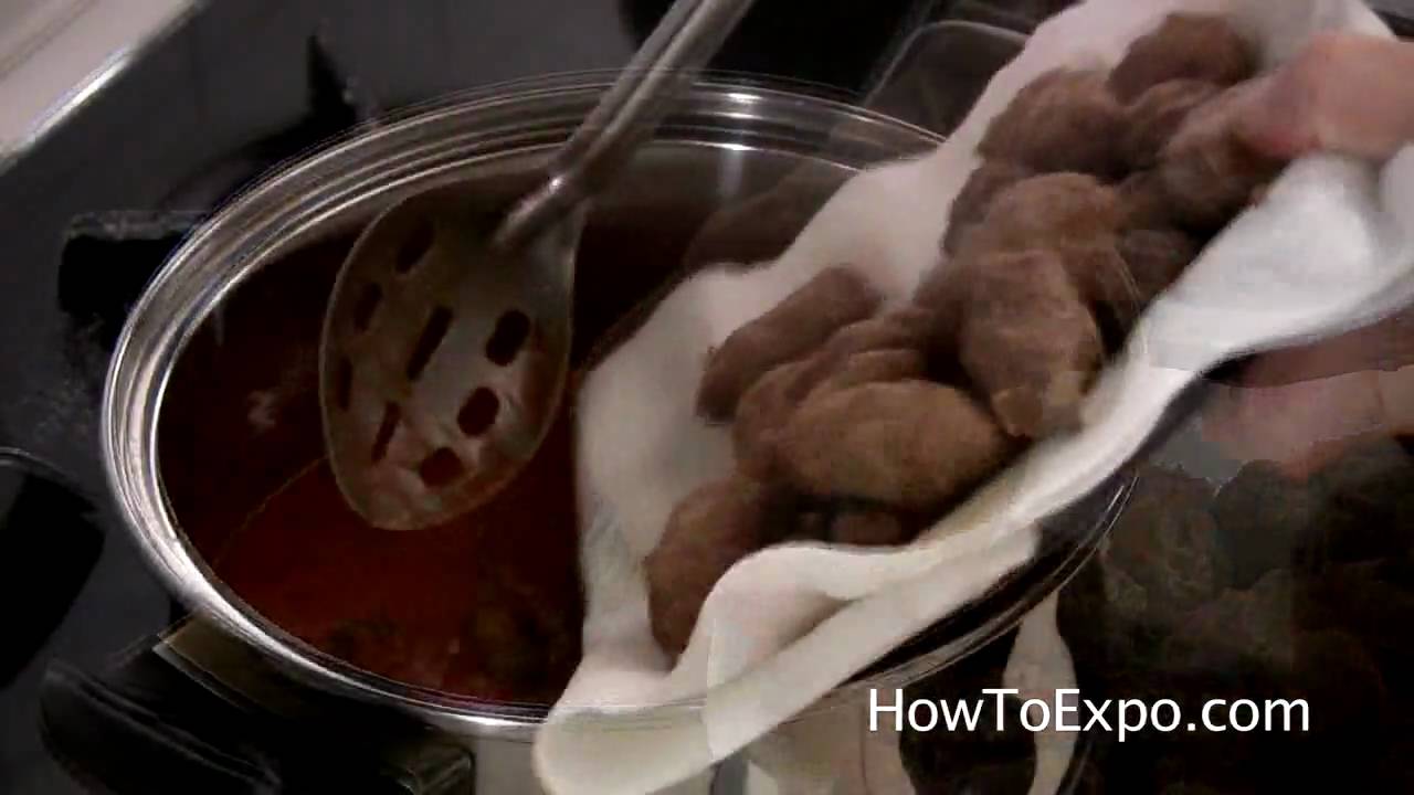 Cumin Kufta - Middle Eastern Meatballs In Sauce - Part 2 of 2
