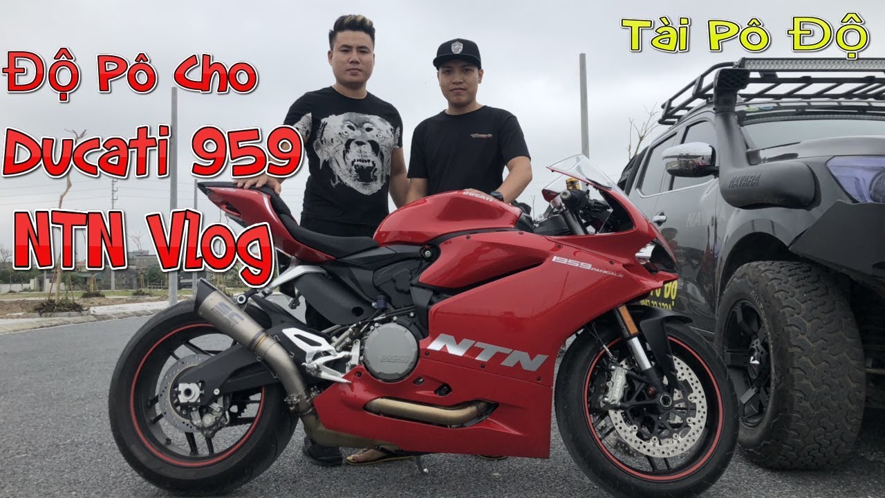NTN Vlog Độ Pô Cho Ducati 959 | Tài Pô Độ Test Pô SC S1 Titan | 0947.22.1234
