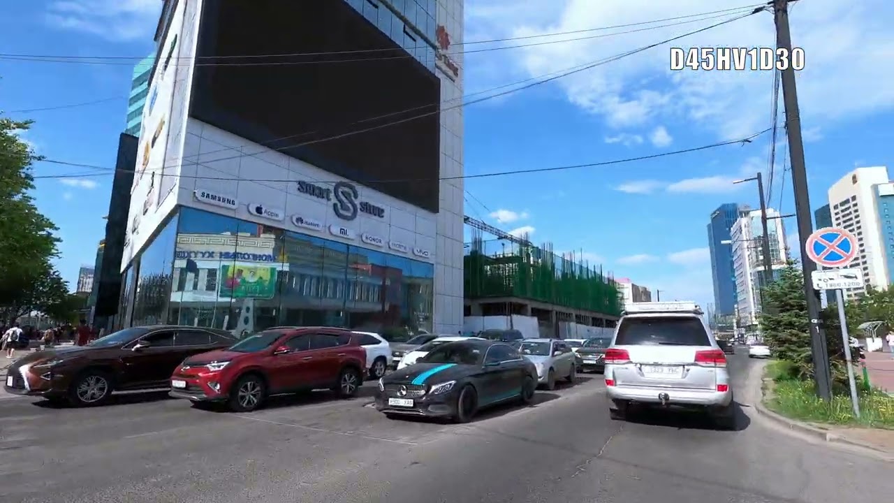 Mongolia summer Ulaanbaatar captial - Driving tour - 4K (Downtown edited cut)
