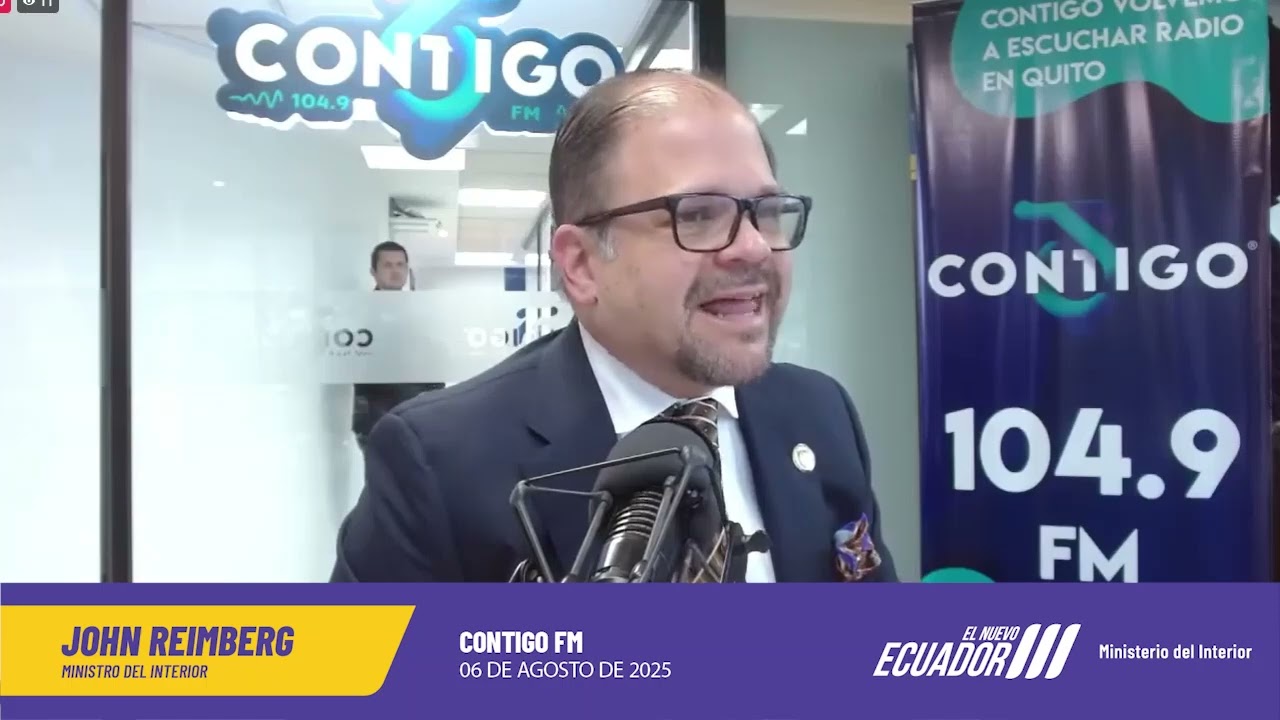 ENTREVISTA DEL MINISTRO DEL INTERIOR, JOHN REIMBERG, EN CONTIGO FM