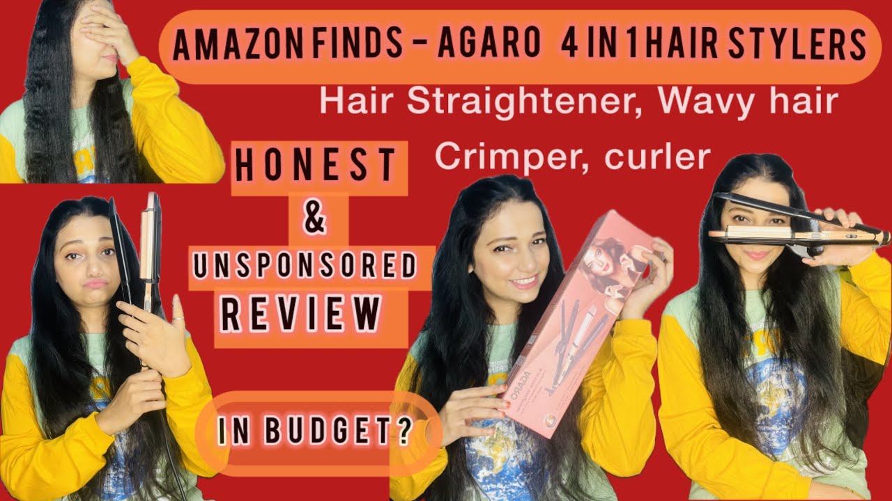 AGARO 4 IN 1  HAIR STYLERS / Amazon Finds / IN BUDGET/UNSPONSORED &  HONEST REVIEW
