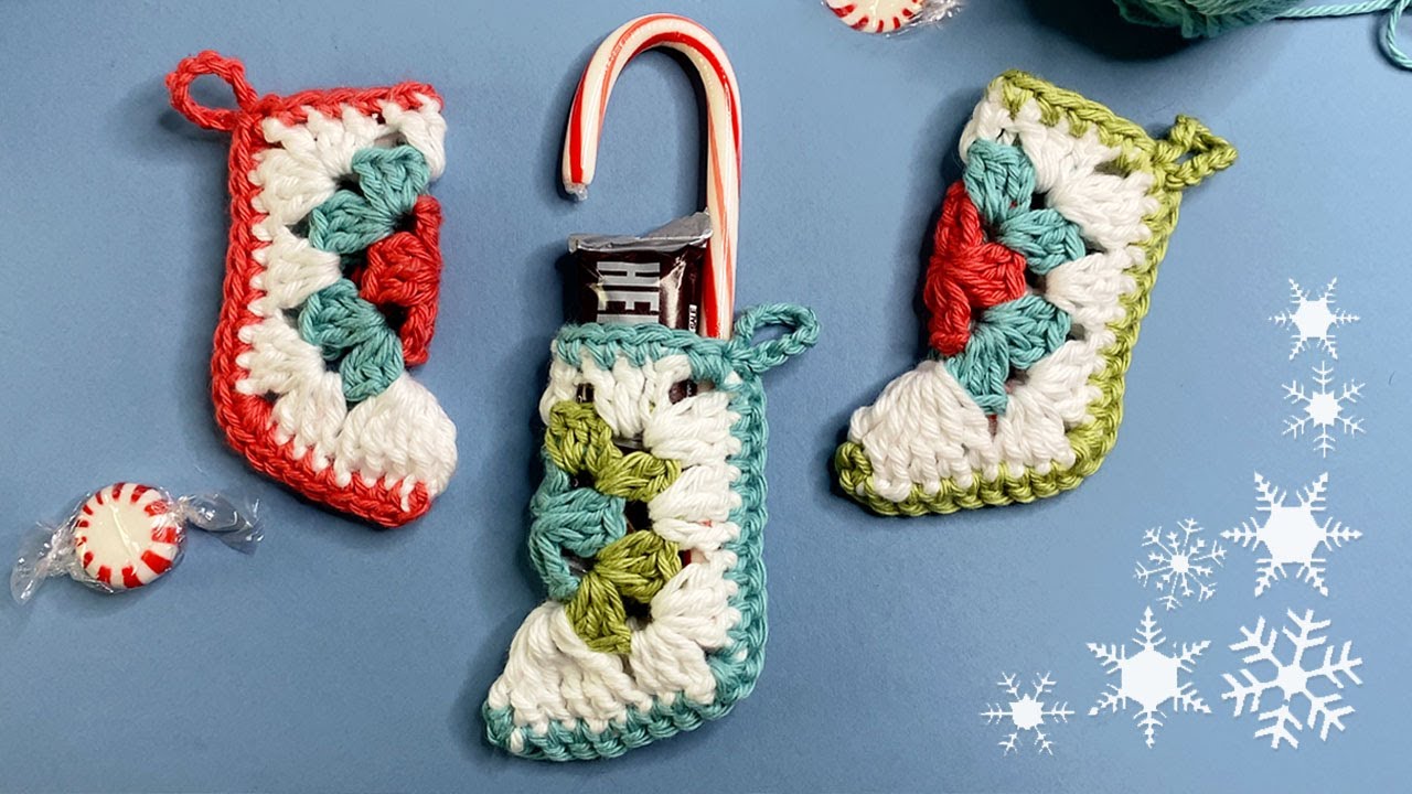 15 Minute Granny Square Stocking! 🧶🎄