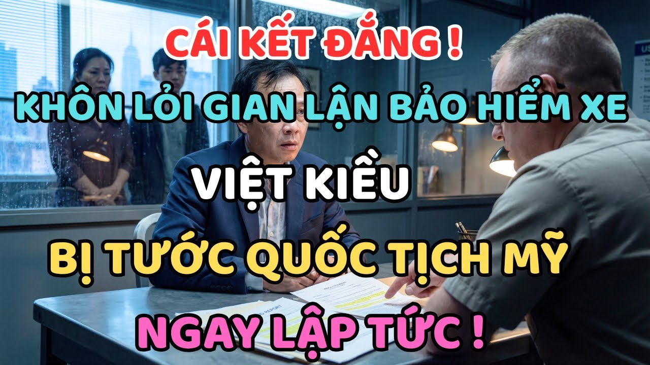 Cái Kết Đắng ! Khôn Lỏi  Gian Lận Bảo Hiểm Xe, Người Đàn Ông Bị Tước Quốc Tịch Mỹ Ngay Lập Tức !