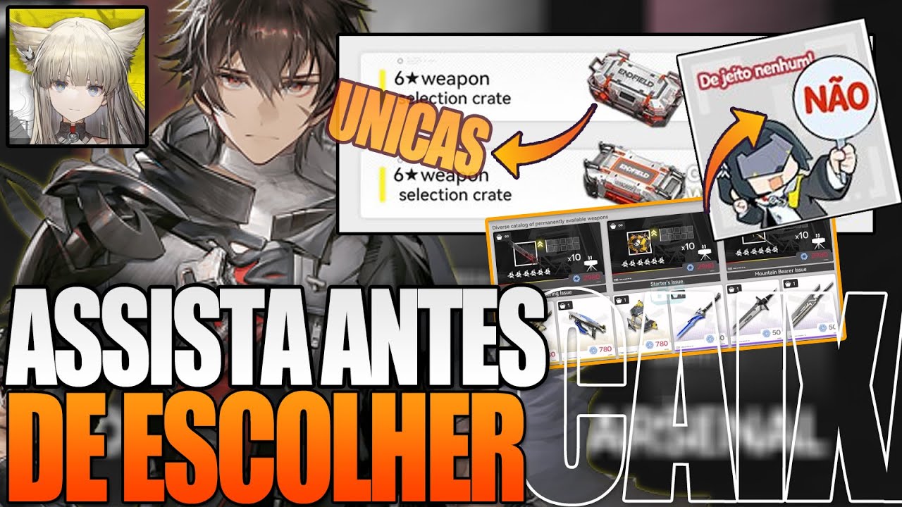 ARKNIGHTS ENDFIELD | QUAL 4RMA ESCOLHER NA CAIXA SELETORA, N&Atilde;O COMETA ERROS