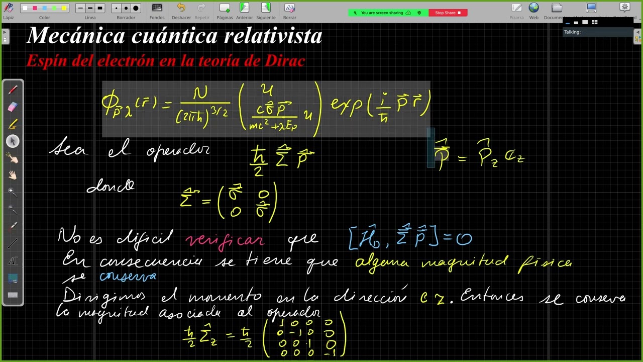 IMCR: espín del electrón en la teoría de Dirac