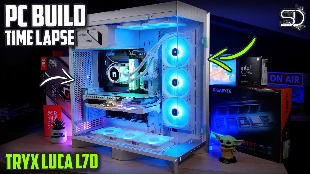 PC BUILD TIME LAPSE - TRYX LUCA L70 (Intel Ultra 5 245K + 7900XT)