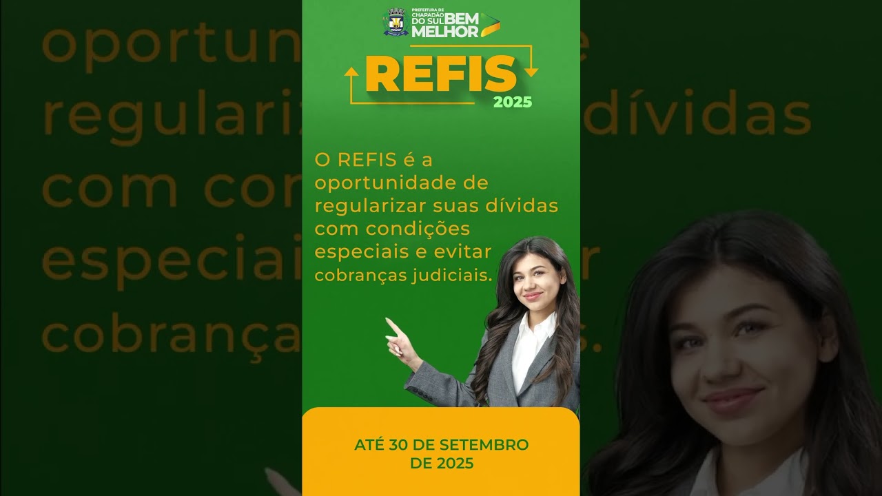 REFIS 2025 ! Garanta 100% de desconto.