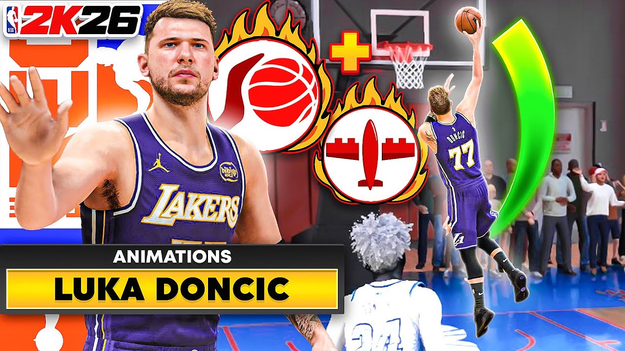 LUKA DONCIC + ALL SIGNATURE MOVES is UNGUARDABLE in the RANDOM REC (NBA 2K26)