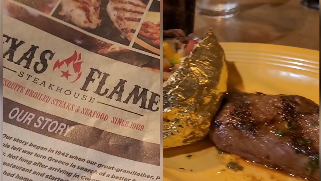 Enjoy a Meal. Texas Flame Steakhouse in Corpus Christi. Eat &  Review the Food,  Since Late 1940's.
