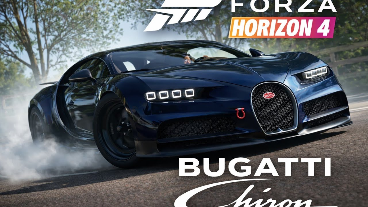 Forza Horizon 4 Bugatti Chiron Gameplay | Relaxing Drive with Raw Engine Sound | No Commentary