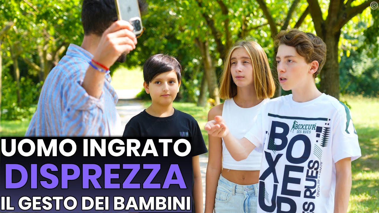 Uomo Ingrato Disprezza il Gesto dei Bambini, Si Accorgerà di aver Commesso un grave Errore