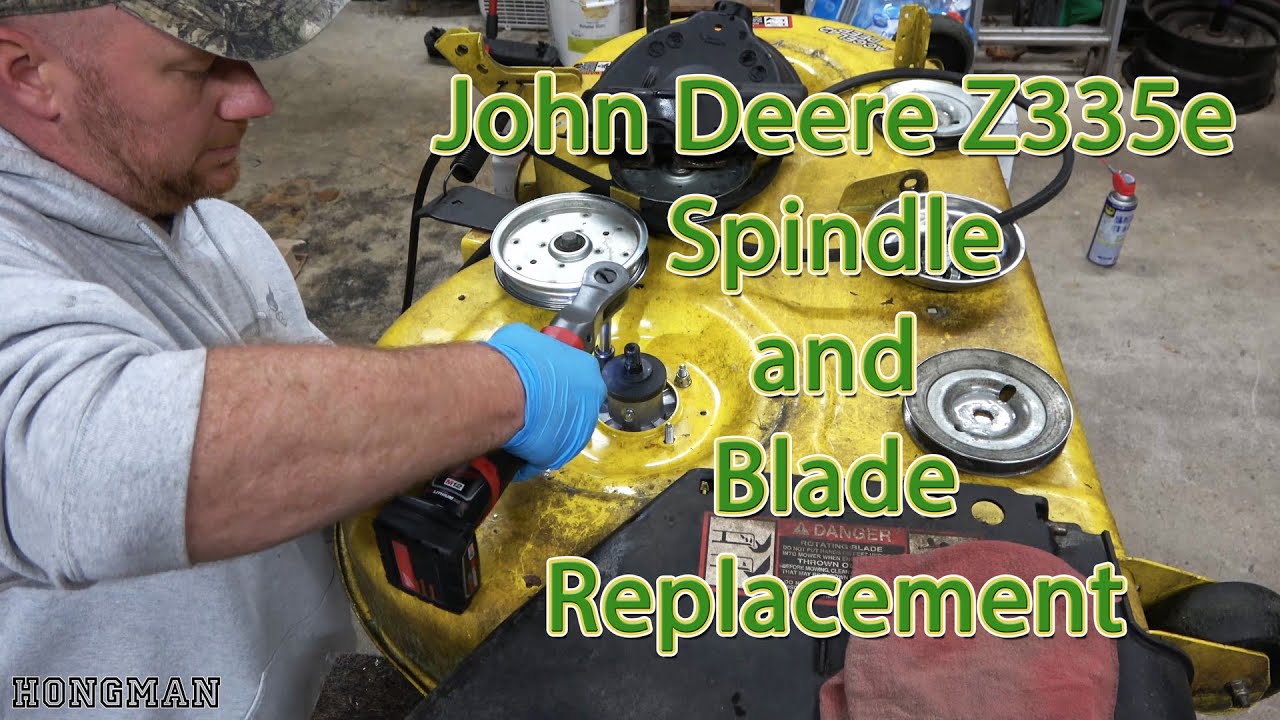 John Deere Z335e - Spindle and Blade Replacement