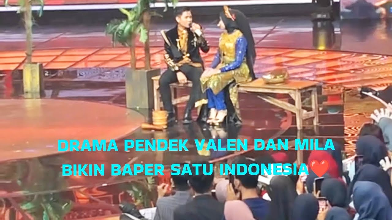 DRAMA VALEN DAN MILA DI PANGGUNG DANGDUT ACADEMY7 