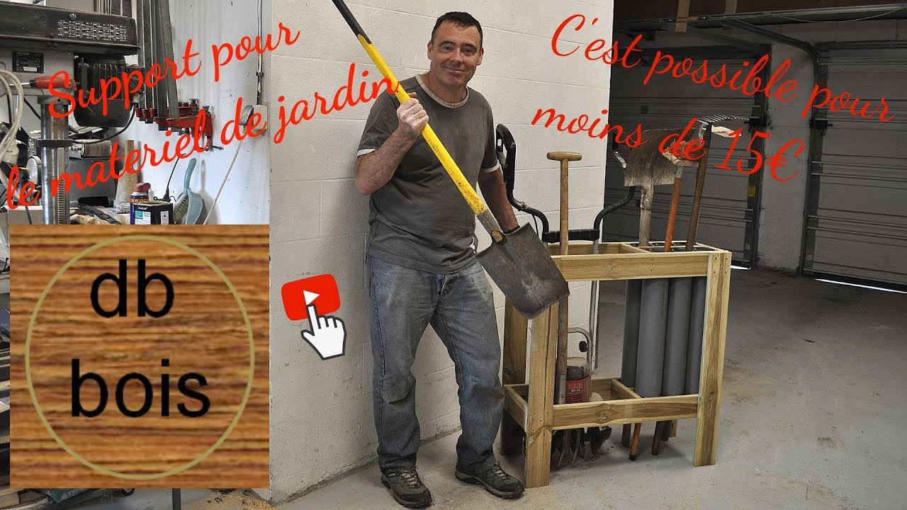 Fabriquer un support pour le matériel de jardinage