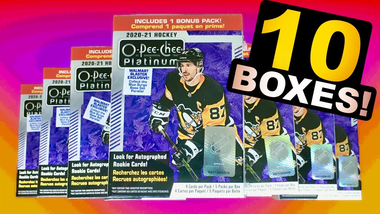 WHAT AN OPENING! 10 Blaster Boxes of 2020-21 O-Pee-Chee Platinum Retail Hockey