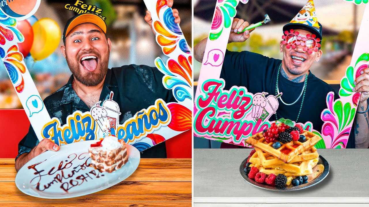 ¡FINGÍ que es mi CUMPLEAÑOS para COMER GRATIS en RESTAURANTES