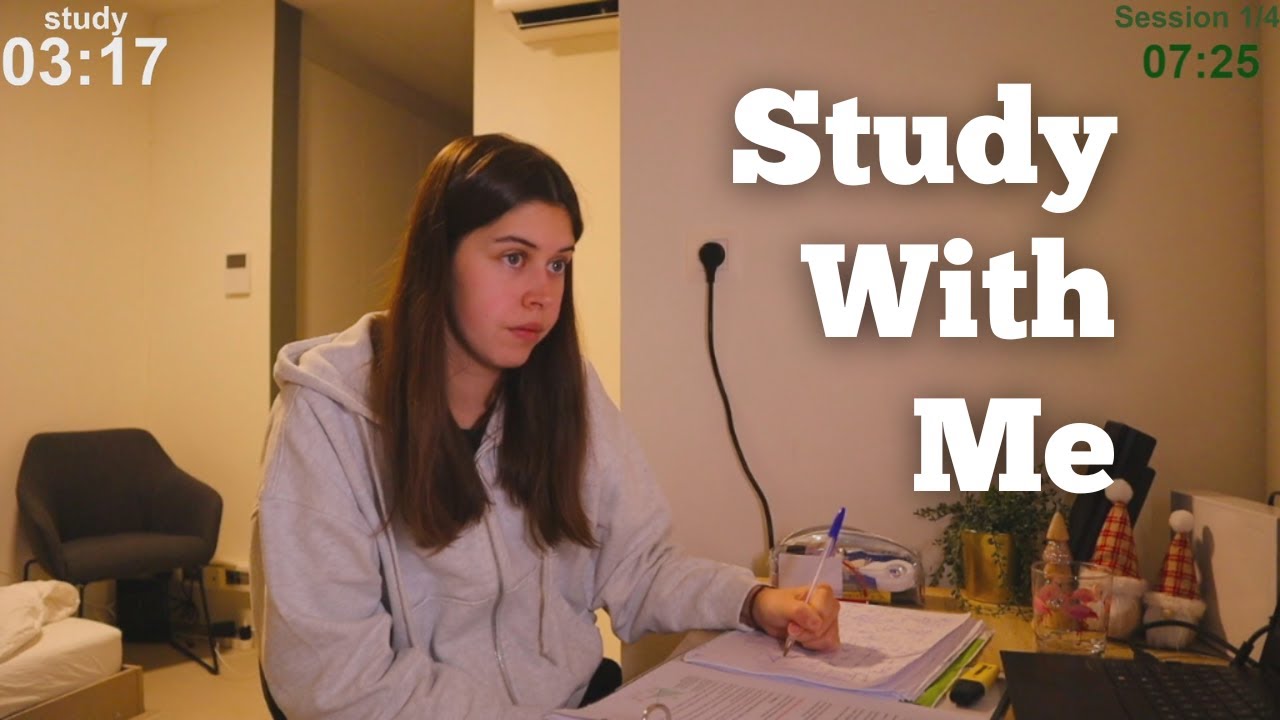 LIVE 5 HOURS Study With Me (60 min study + 10 break)