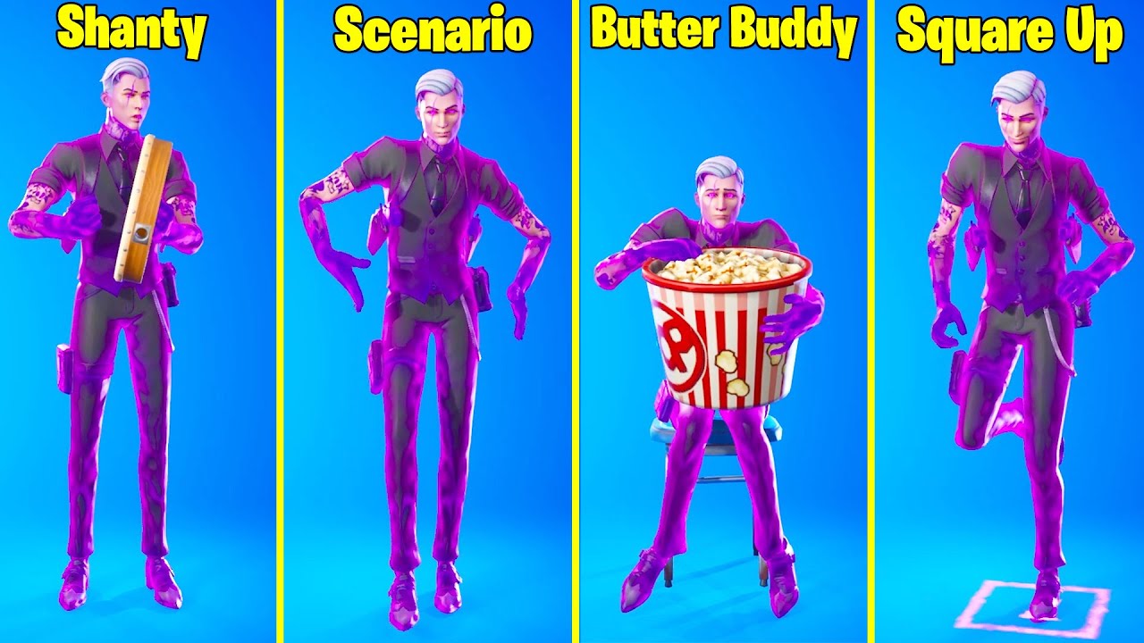 SHADOW MIDAS Fortnite SKIN doing THE BEST DANCES & EMOTES #1