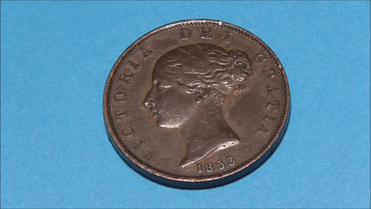 1853 Victorian Halfpenny #coins #numismatics #coincollecting