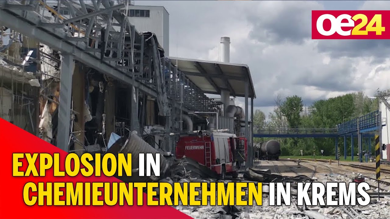 Explosion in Chemieunternehmen in Krems