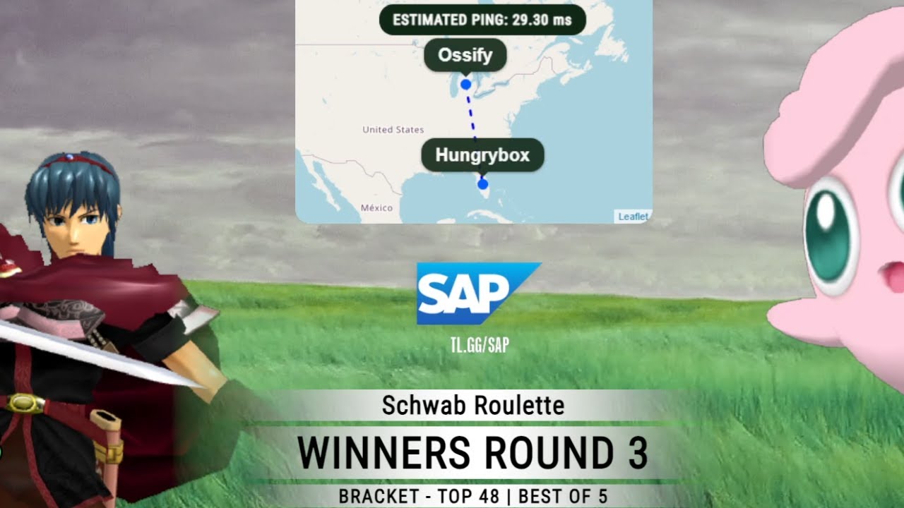 Ossify(Marth) vs Hungrybox(Puff) Schwab Roulette Winners Top 48 | Smash Melee