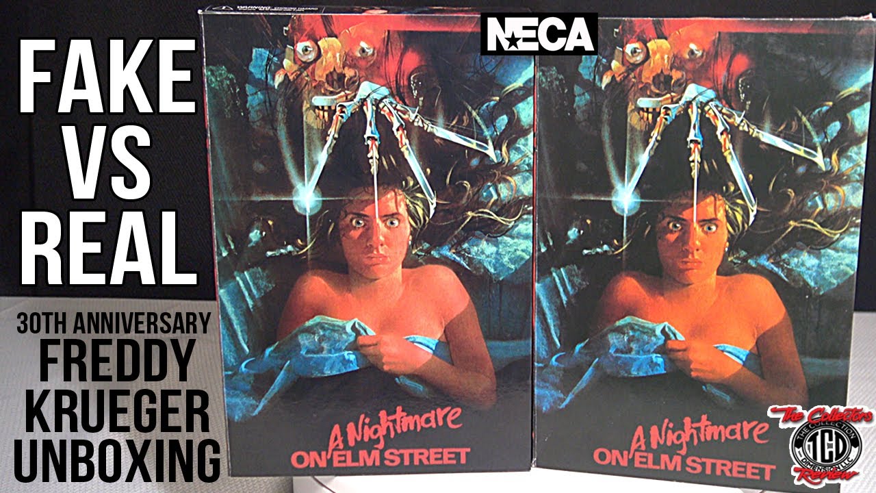 Fake Vs Real 30th Ann. Freddy Krueger Neca Unboxing A Nightmare On Elm Street