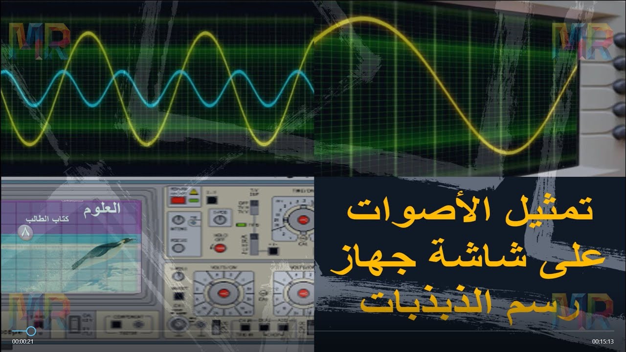 تمثيل الأصوات على شاشة جهاز راسم الذبذبات