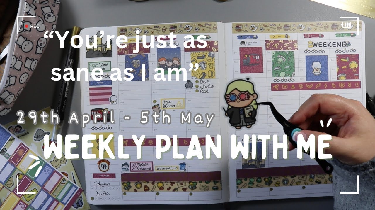 Plan with Me 29th April - 5th May - ft. Human and Chubgirl &lsquo;Wizards&rsquo; Cousin Kit - EC Hourly