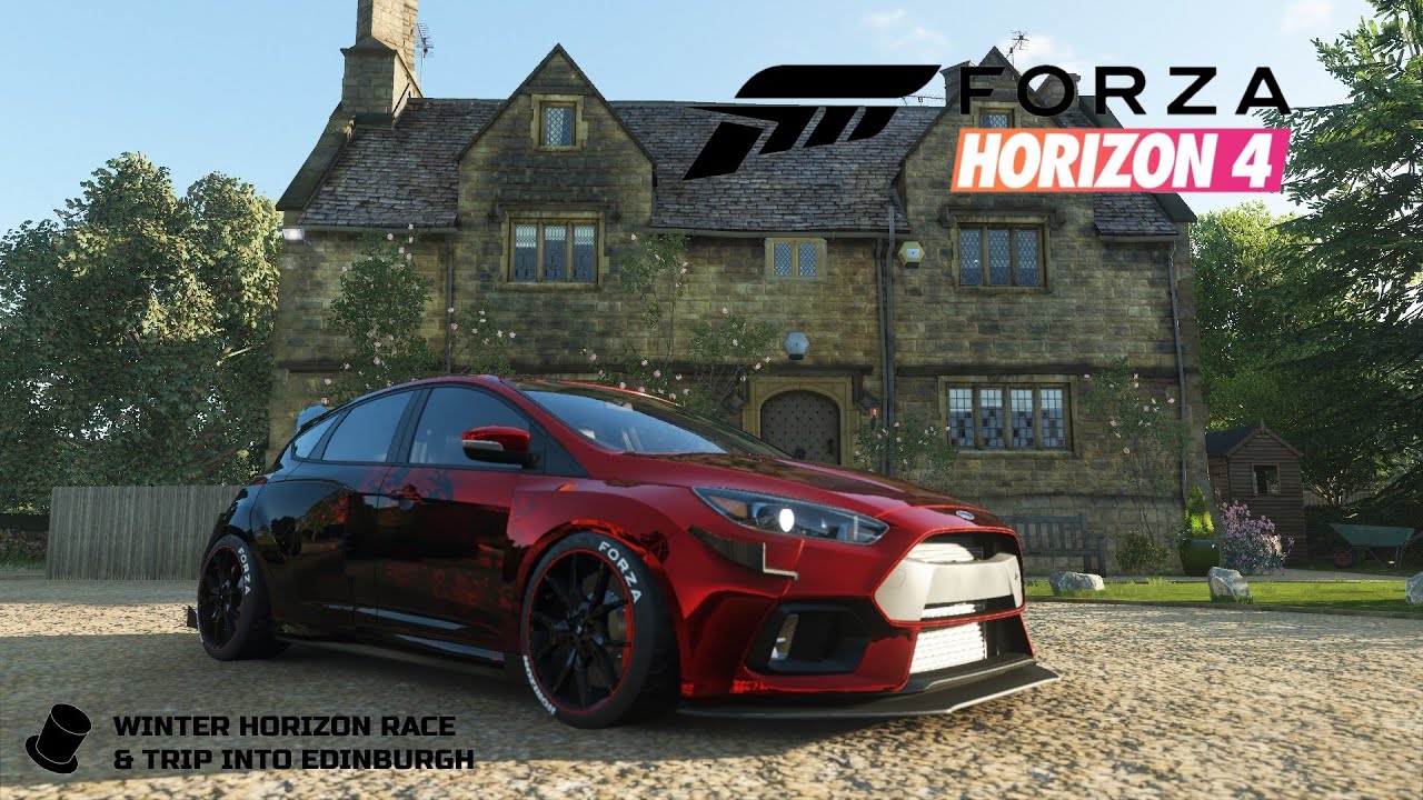 Forza Horizon 4 - Winter Race & Trip into Edinburgh