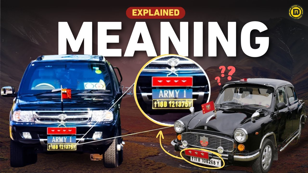 Meaning of Indian Army Vehicles Number Plate | Decoding Number Plates of Indian Army Vehicles