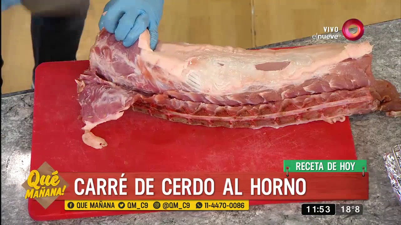 Receta de hoy: Carré de cerdo al horno y croquetas de papa