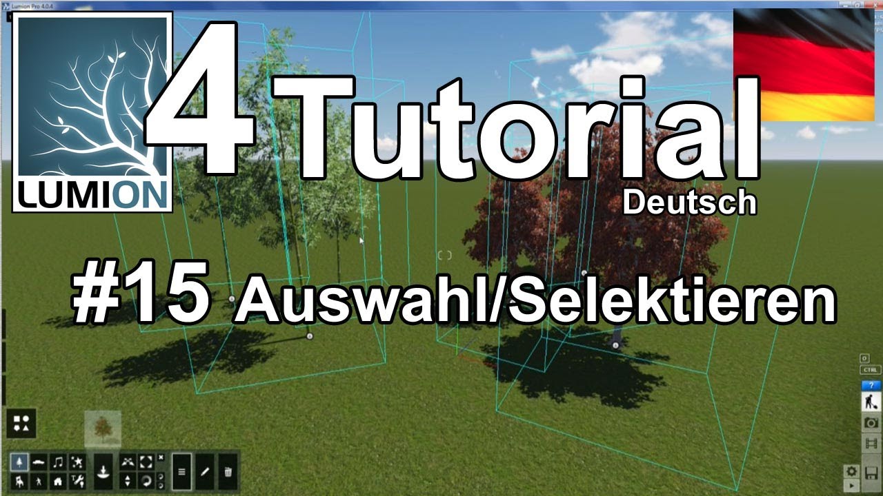 Lumion 4 Tutorial #15 Ausw&auml;hlen und selektieren (Deutsch)