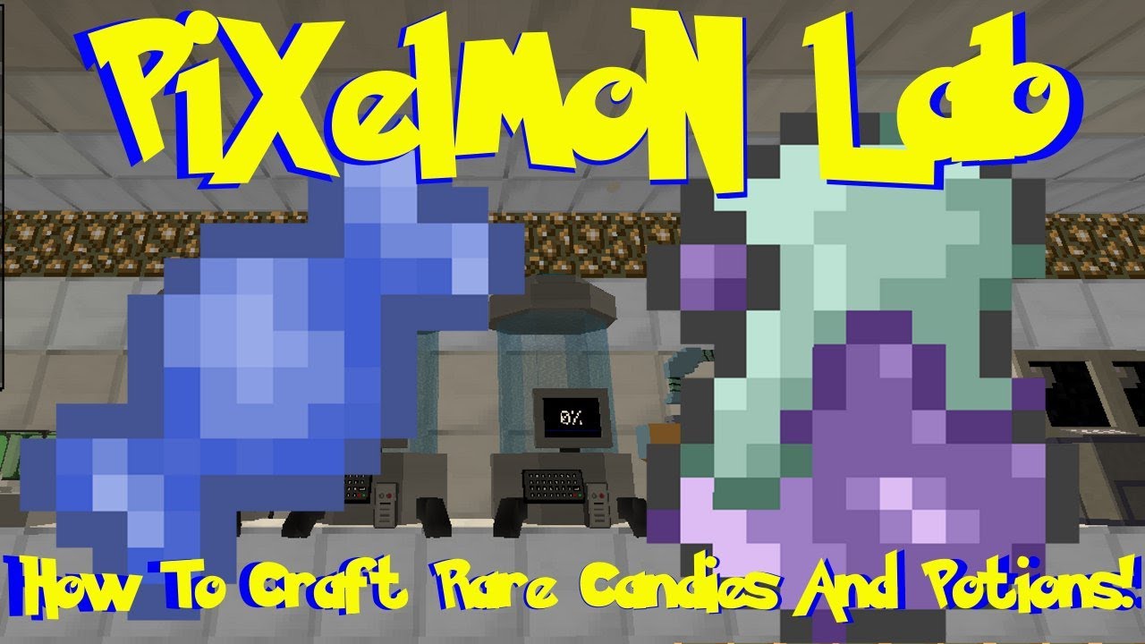 Pixelmon Lab: How To Craft Rare Candies And Potions! (Minecraft Pokemon Mod)