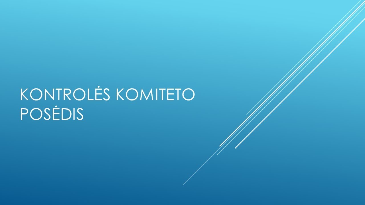 2026-02-20 Kontrolės komiteto posėdis