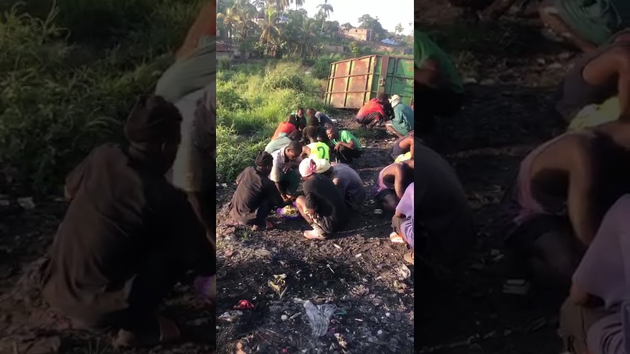 House of Happiness Sierra Leone feeding the homeless and drug addicted youths #HOHSL #Kush victims 