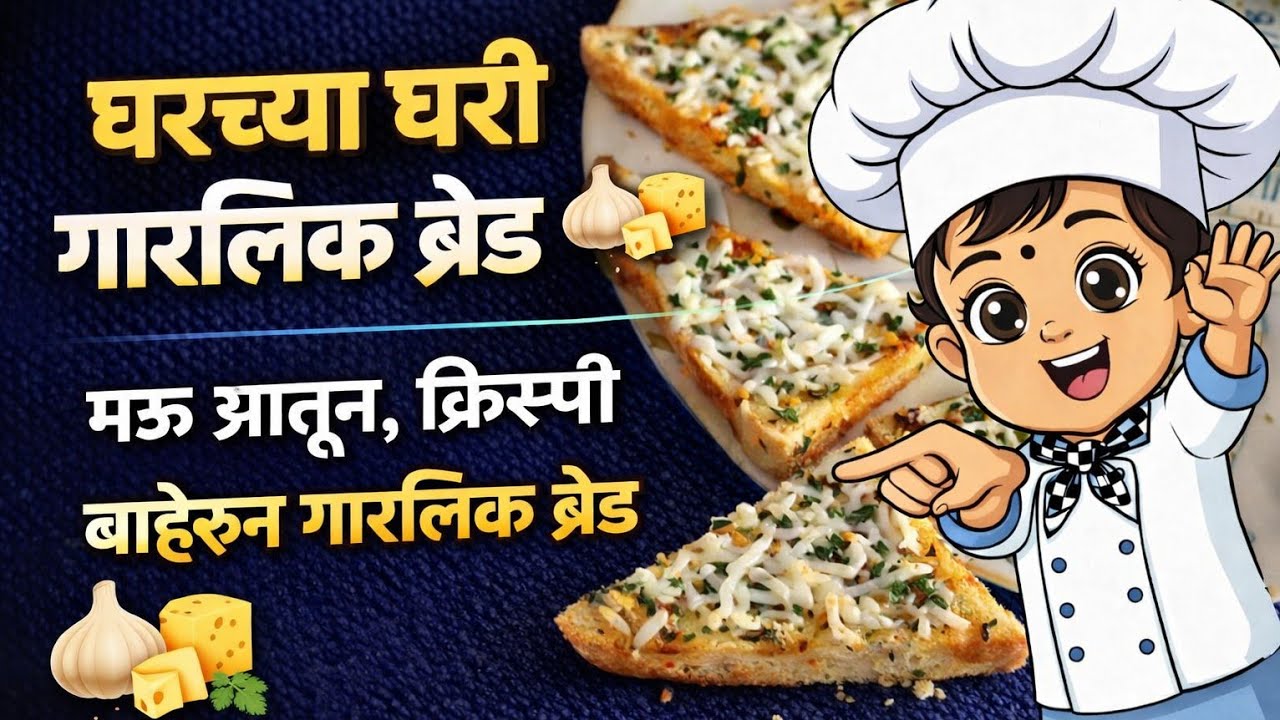 घरच्या घरी बनवा ताजे आणि स्वच्छ गारलिक ब्रेड ते पण बिना मायक्रोवेव्ह ओव्हन Shital'sKitchenMarathi 🔥
