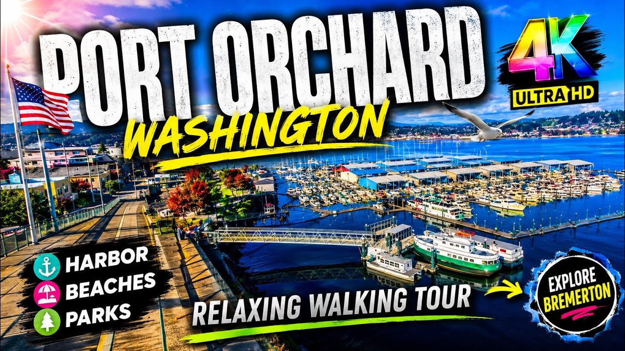 usa BREMERTON Port Orchard Strolling Through Scenic Harbor | Neighborhood | Parks | Beach and Marina